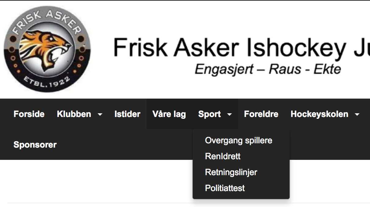 Melde overgang til Frisk Asker Junior