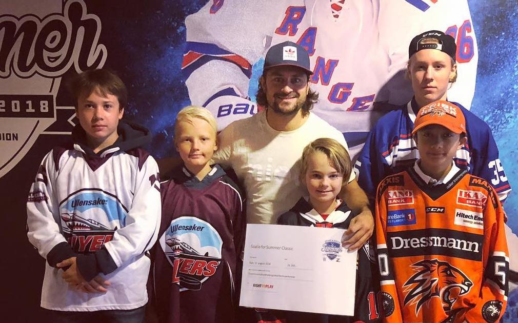 Goalies for Summer Classic - Innsamlet beløp ble overlevert til Zucca