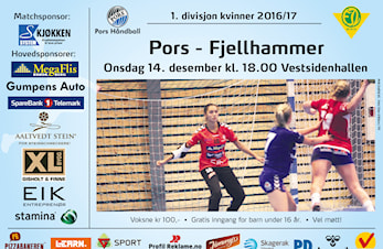 Hjemmekamp onsdag 14. desember 18:00