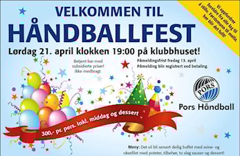Velkommen til håndballfest