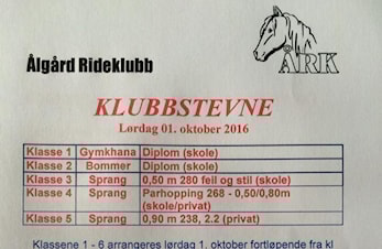 Klubbstevne 01.oktober 2016