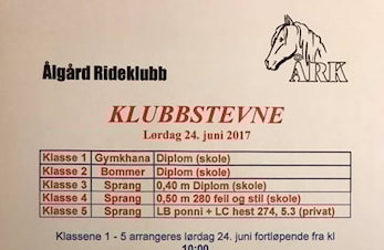 Klubbstevne 24.06.2017