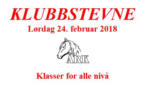 KLUBBSTEVNE Lørdag 24. februar 2018