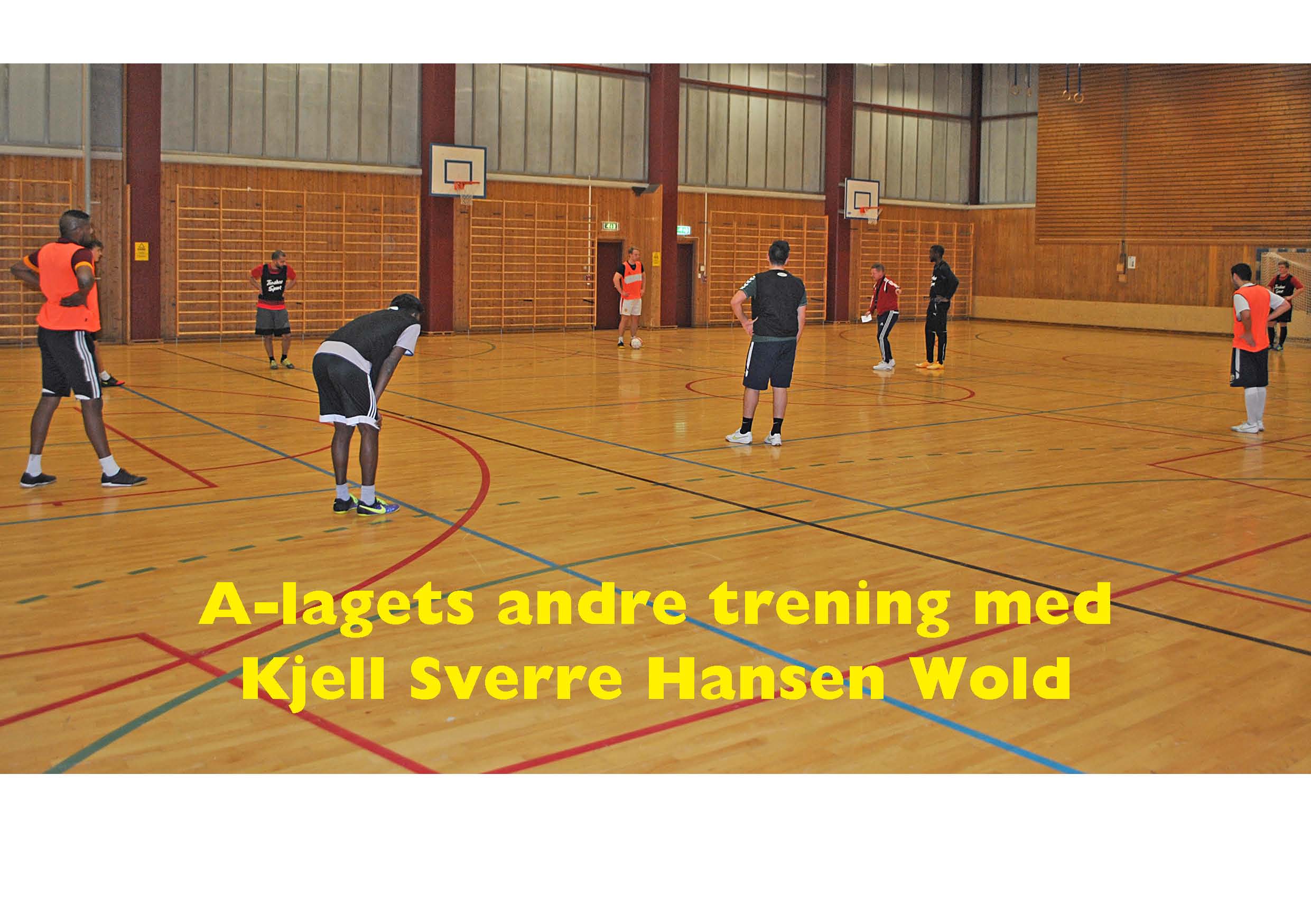Høyt tempo på A-lagets trening