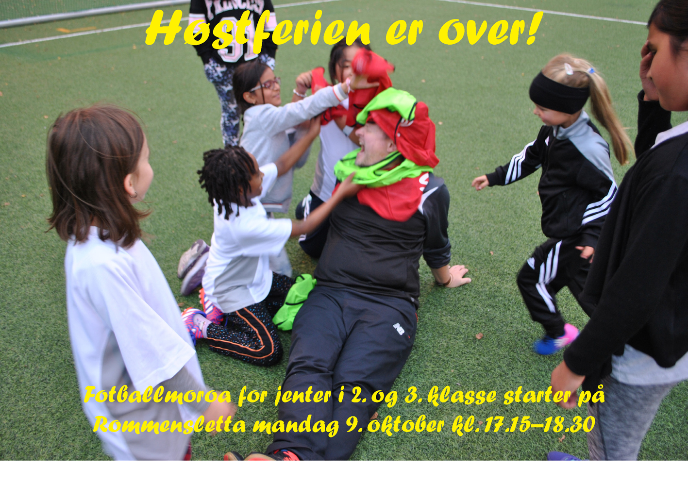 Hei, jenter i 2. og 3. klasse nå starter treningen igjen!