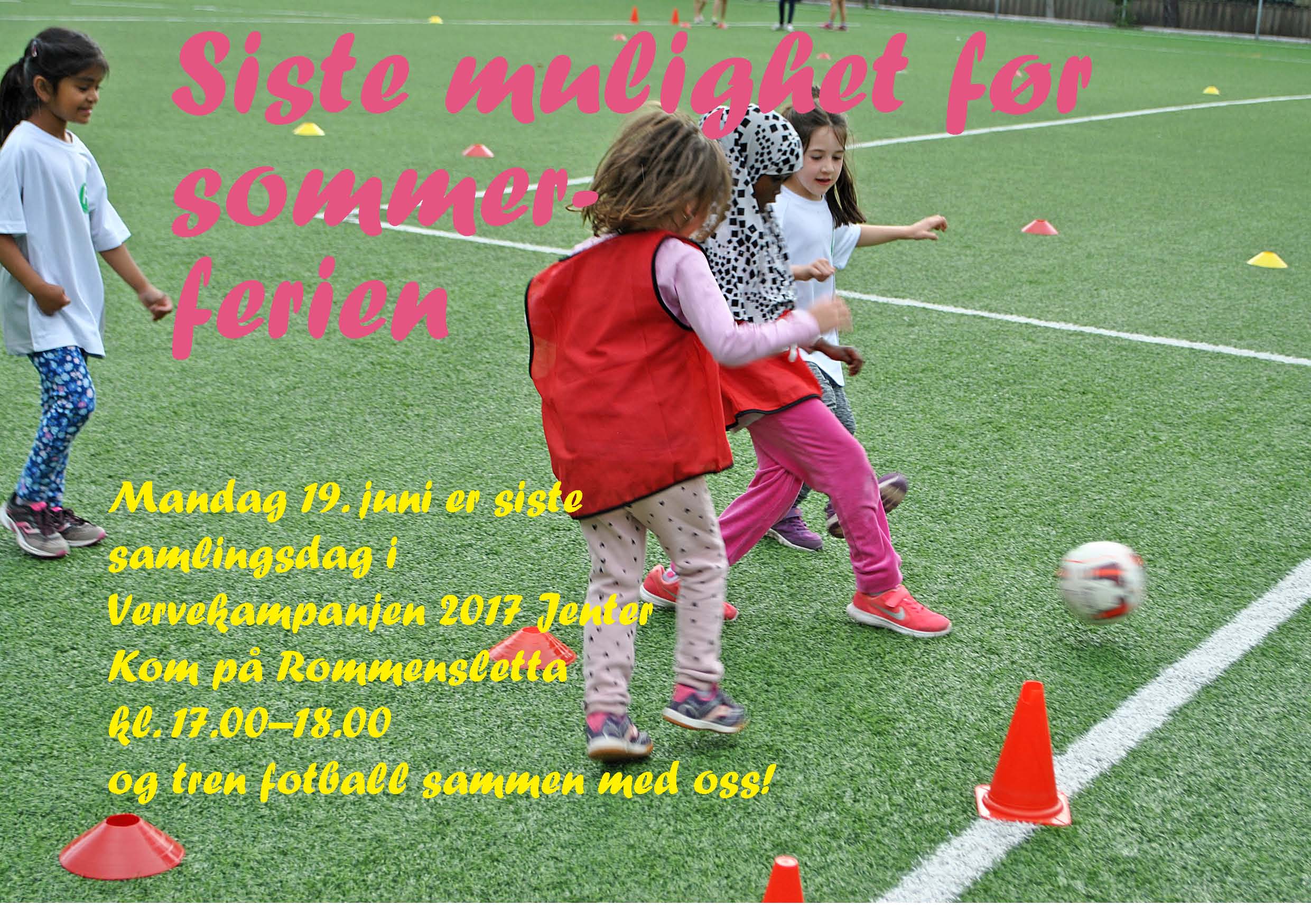 Innkalling til Dag 5 i Vervekampanjen Jenter