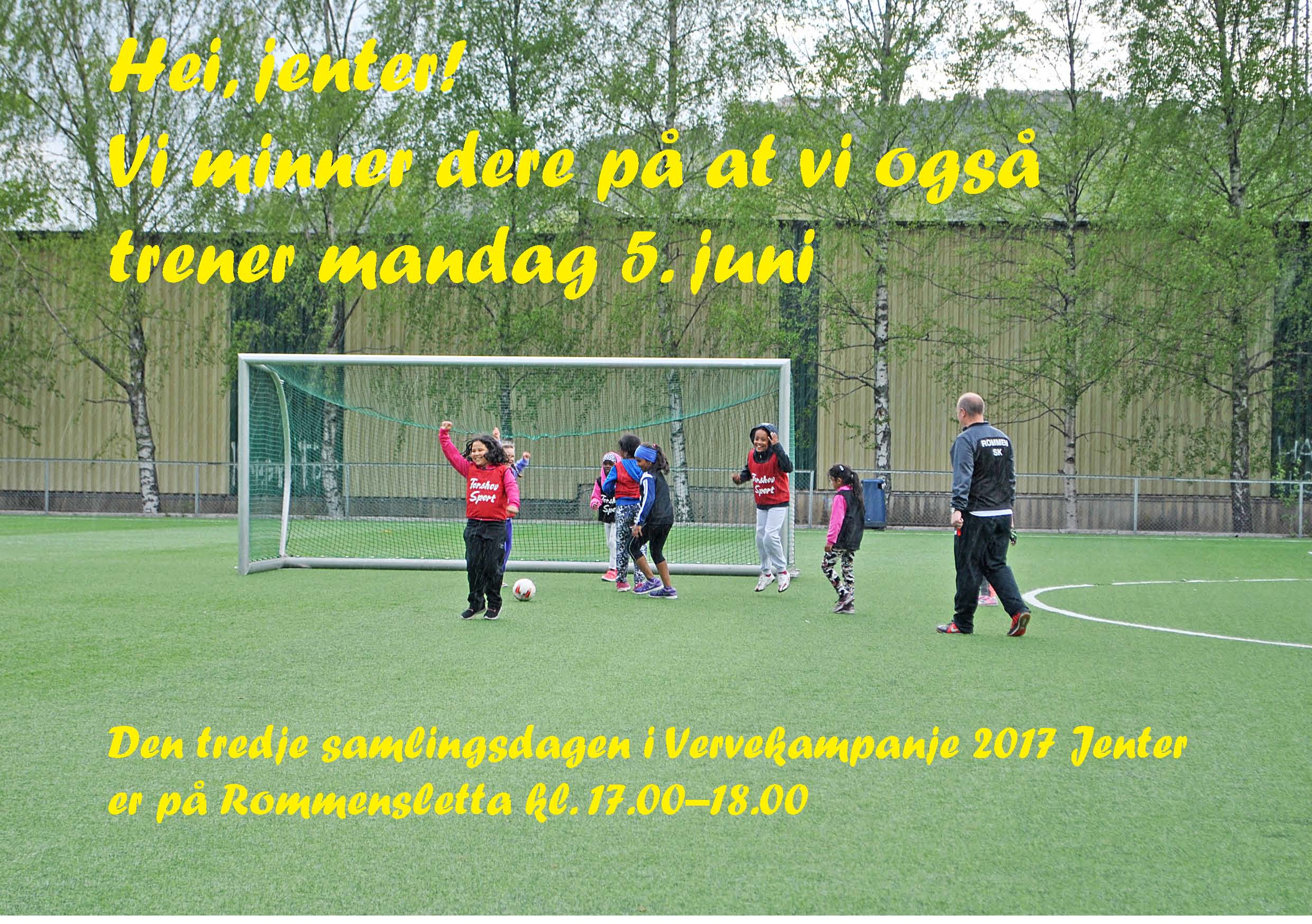 Husk tilbudet om gratis trening for jenter i 1. og 2. klasse