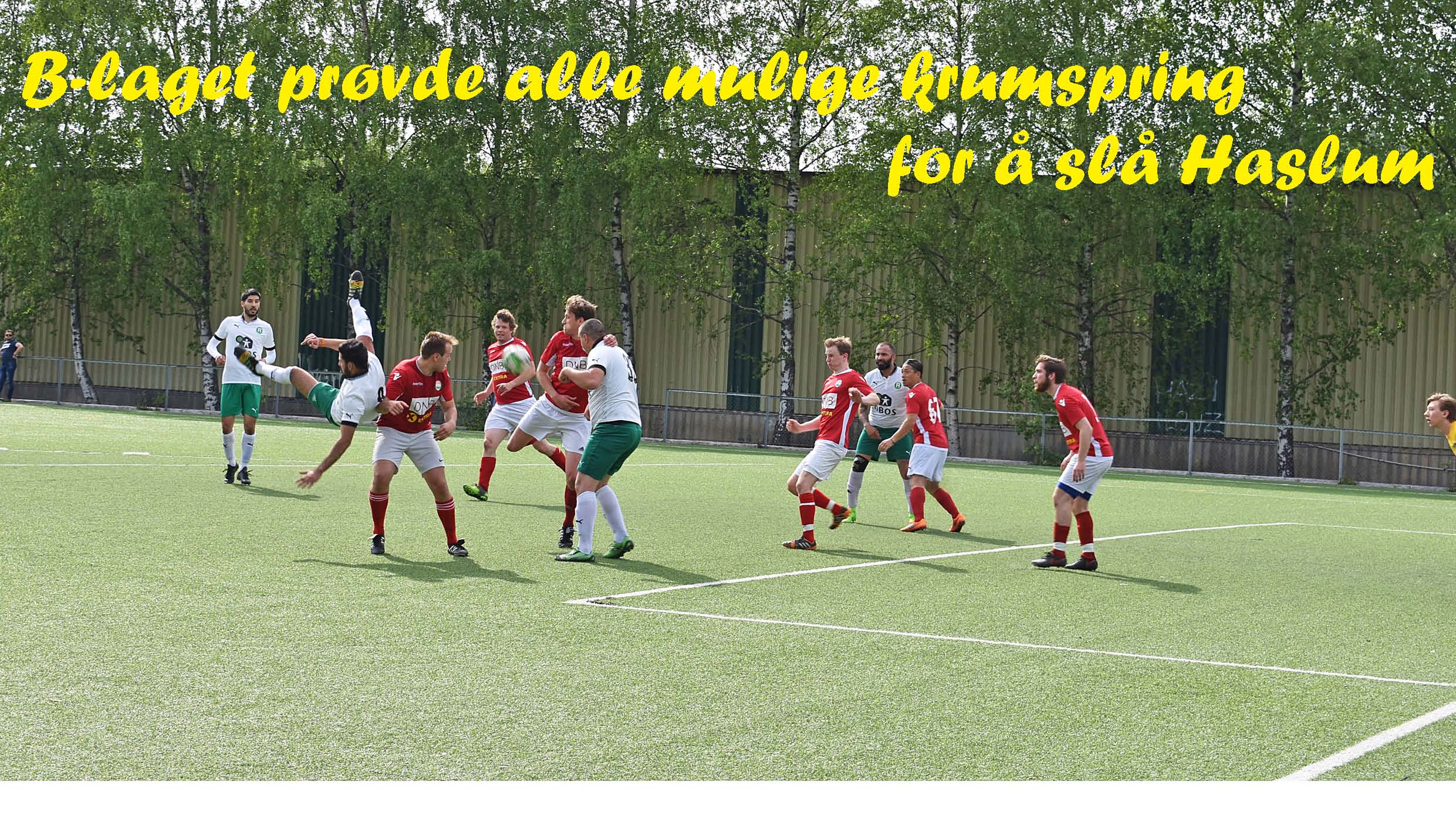 B-laget med surt tap for Haslum