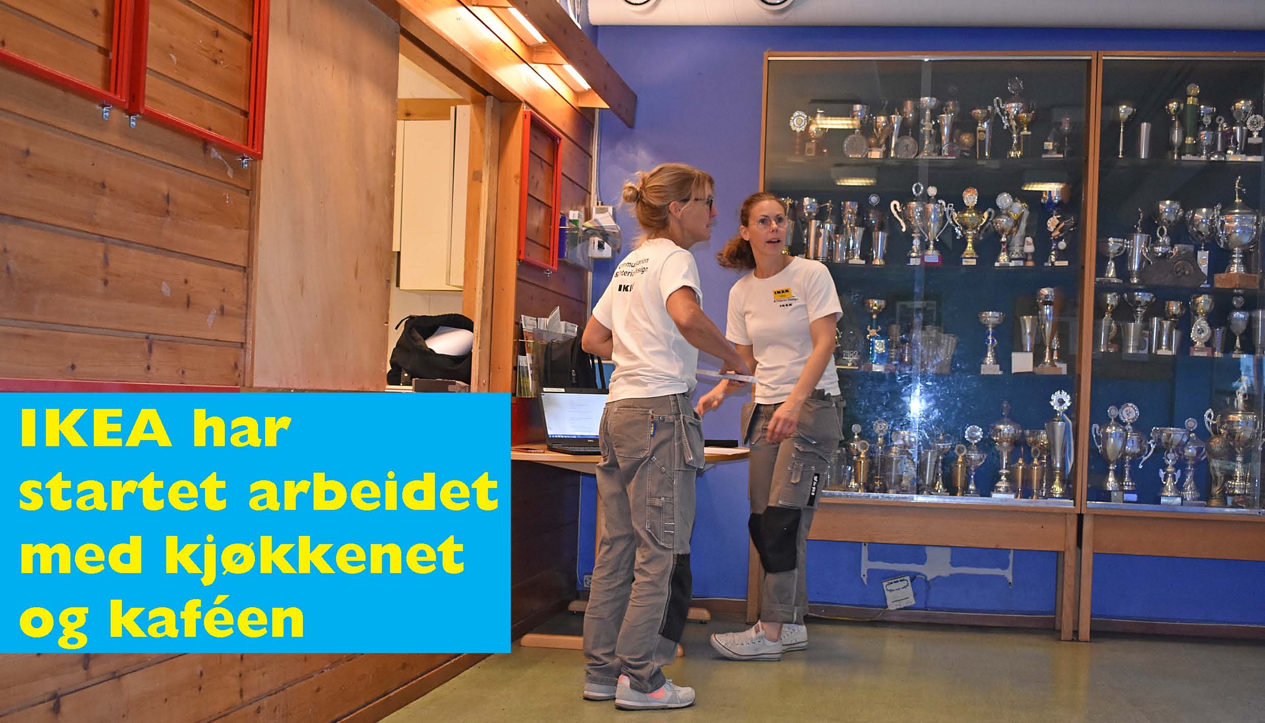 Klubbhuset pusses opp