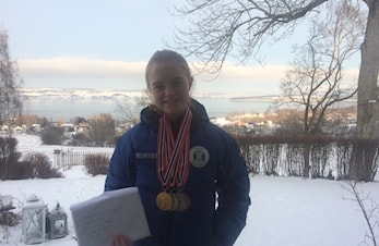 Suksess for Kari-Celine i Landsmesterskapet på skøyter