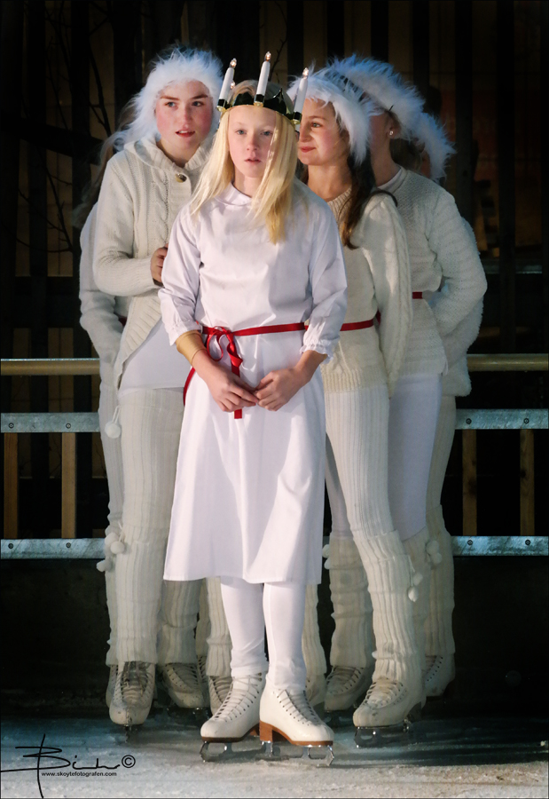 Vellykket Luciashow på Storo Storsenter