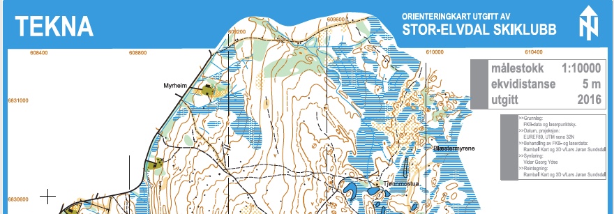 Treningsløp i orientering torsdag 8.juni
