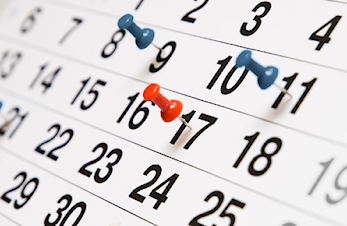 Treningskalender høstsemester 2017