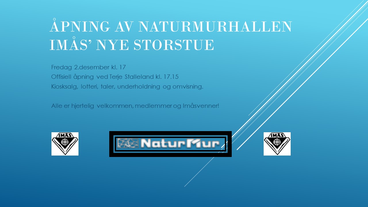 Åpningsfest 2.desember kl. 17