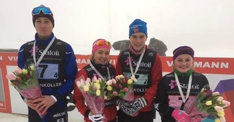 2.plass til Agder og Rogaland i Ungdomsstafetten i Holmenkollen i dag!