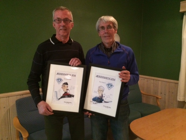 Utmerkelse som æresmedlemmer på årsmøtet 9.mars