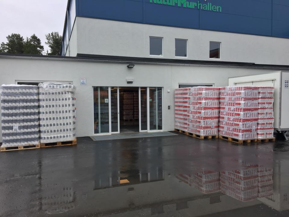 Toalett/tørkepapiret står klart til utlevering fra Naturmurhallen