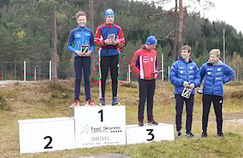 Martin Uldal tok 1. plass på dagens rulleskirenn på Feed