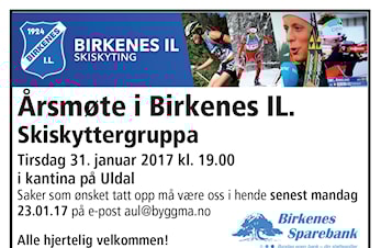 Årsmøte Birkenes IL Skiskyttergruppa