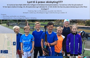 Skiskytterskole 19/9, 26/9 og 3/10