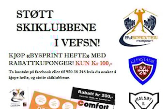 Kjøp rabatthefte, støtt skiklubbene i Vefsn!