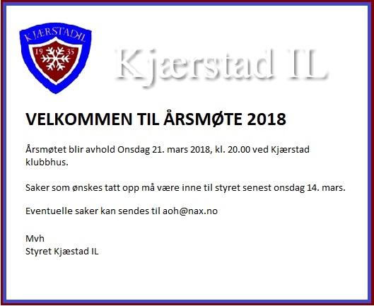 Årsmøte 2018