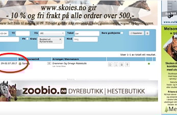 NB: Lier Horseshow har endret dato!