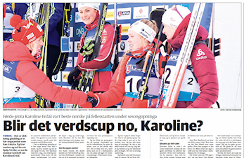 Karoline med kanonstart på sesongen!