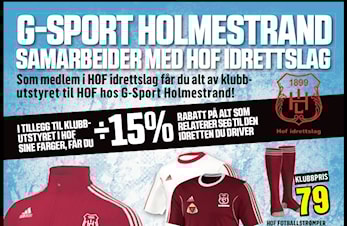 Klubbutstyr hos G-sport Holmestrand