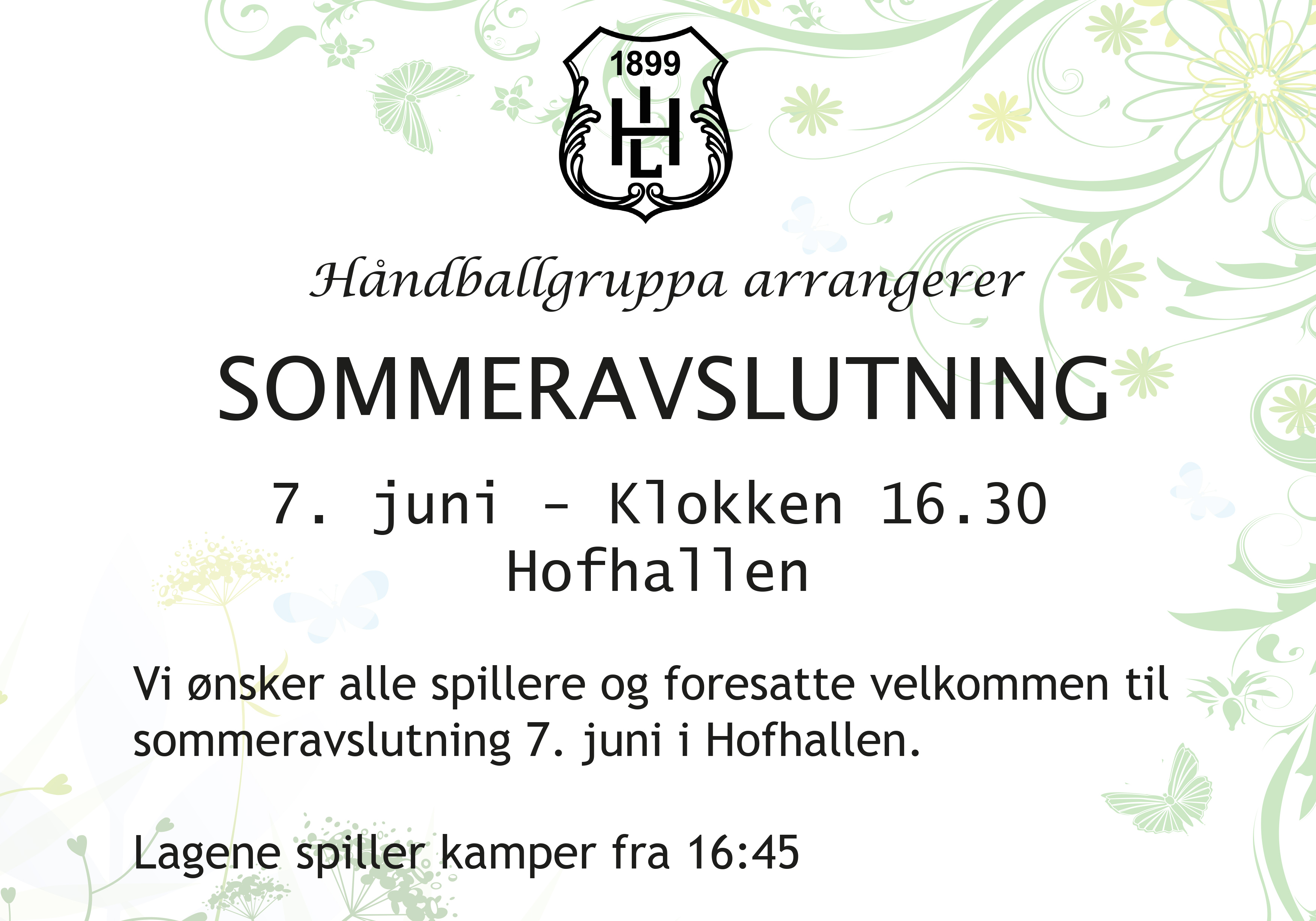 Sommeravslutning for Hof Håndball