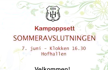Kampoppsett Sommeravslutning Hof Håndball