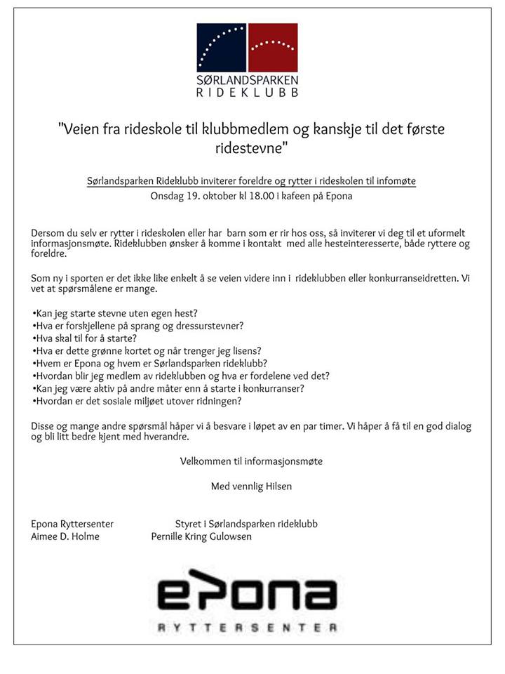 Veien fra rideskole til klubbmedlem og ridestevner