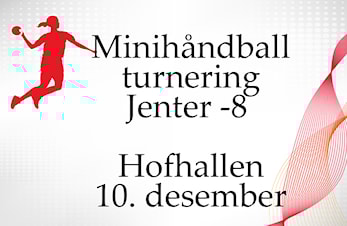 Minihåndballturnering i Hofhallen 10. desember