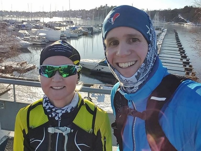 7 deltagere på fellestrening i flott, men kaldt vær