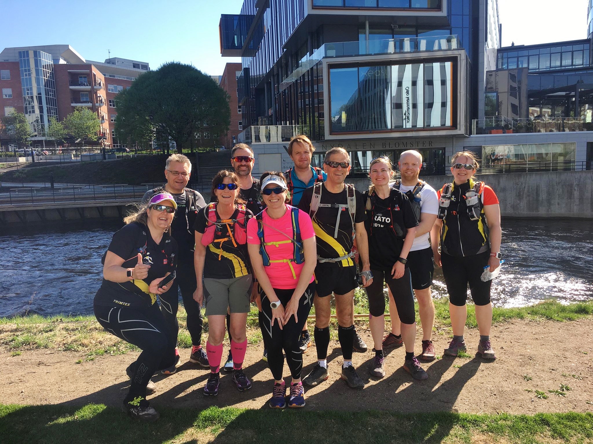 Anita og 13 andre på klubbtur i Ecotrail-traséen i dag