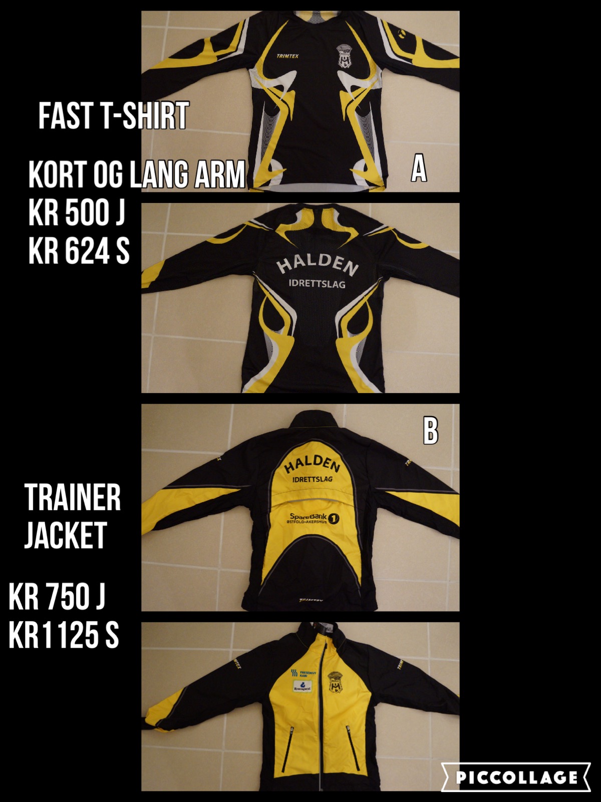 Konkurransetøy. Send bestilling til franz@halden.net ...innen 31/3! Merk med navn,str