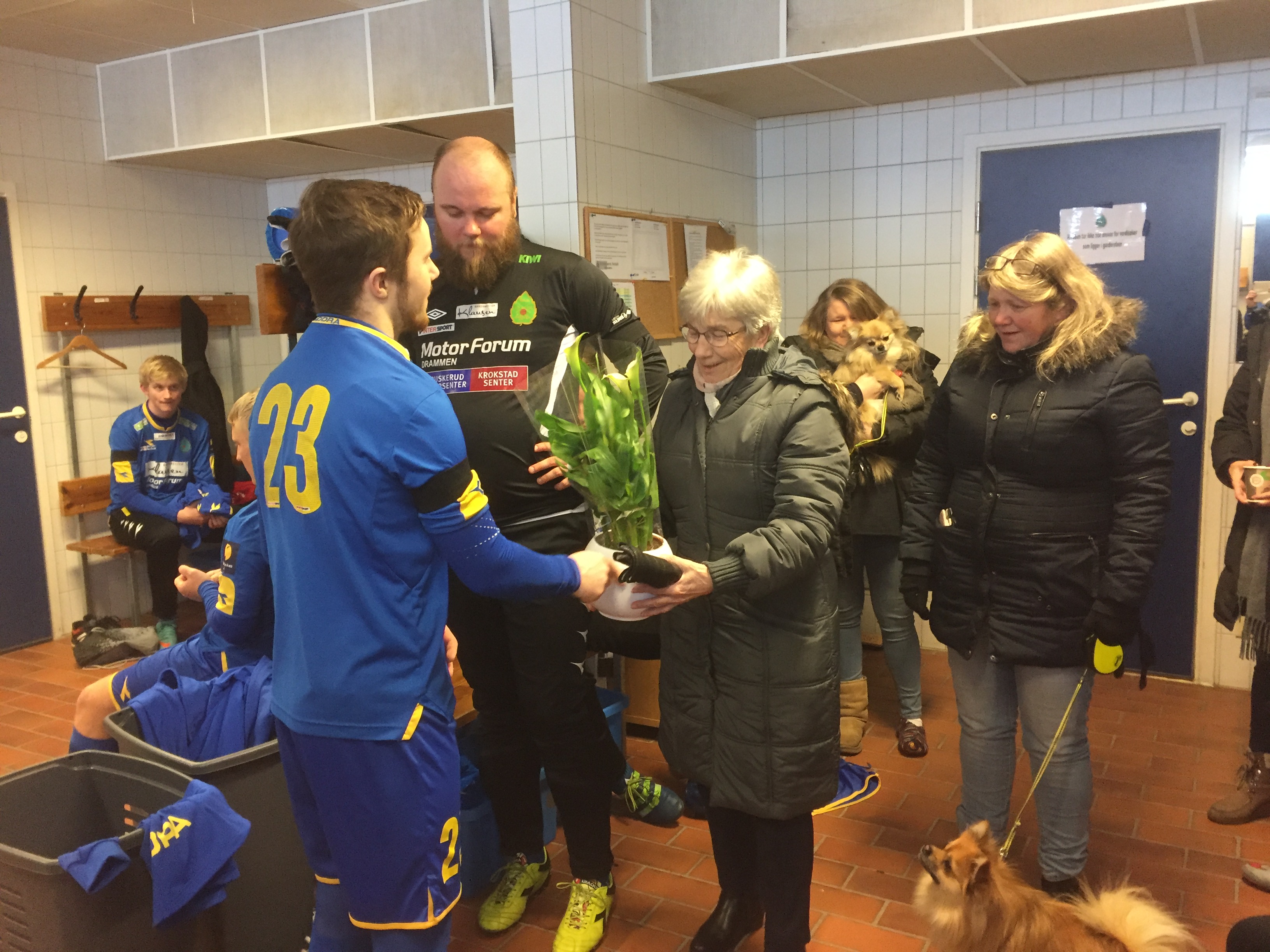 Spillerne hedret Per