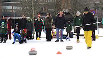 Viste seg frem på torget