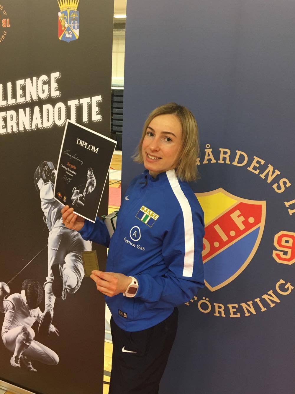 Bronse til Irina Aschehoug i Challenge Bernadotte