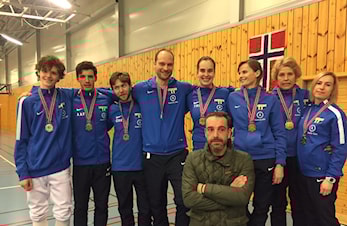 Meget sterk Njård innsats under senior NM i fekting 2017. Ungdommene melder seg på!