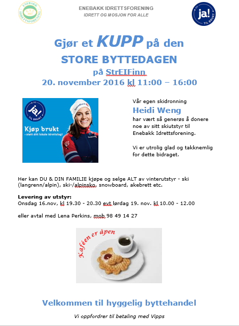 Bli med på den store BYTTEDAGEN på StrEIFinn