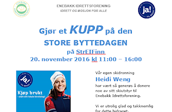 Bli med på den store BYTTEDAGEN på StrEIFinn