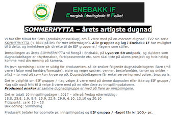 SOMMERHYTTA - årets artigste dugnad