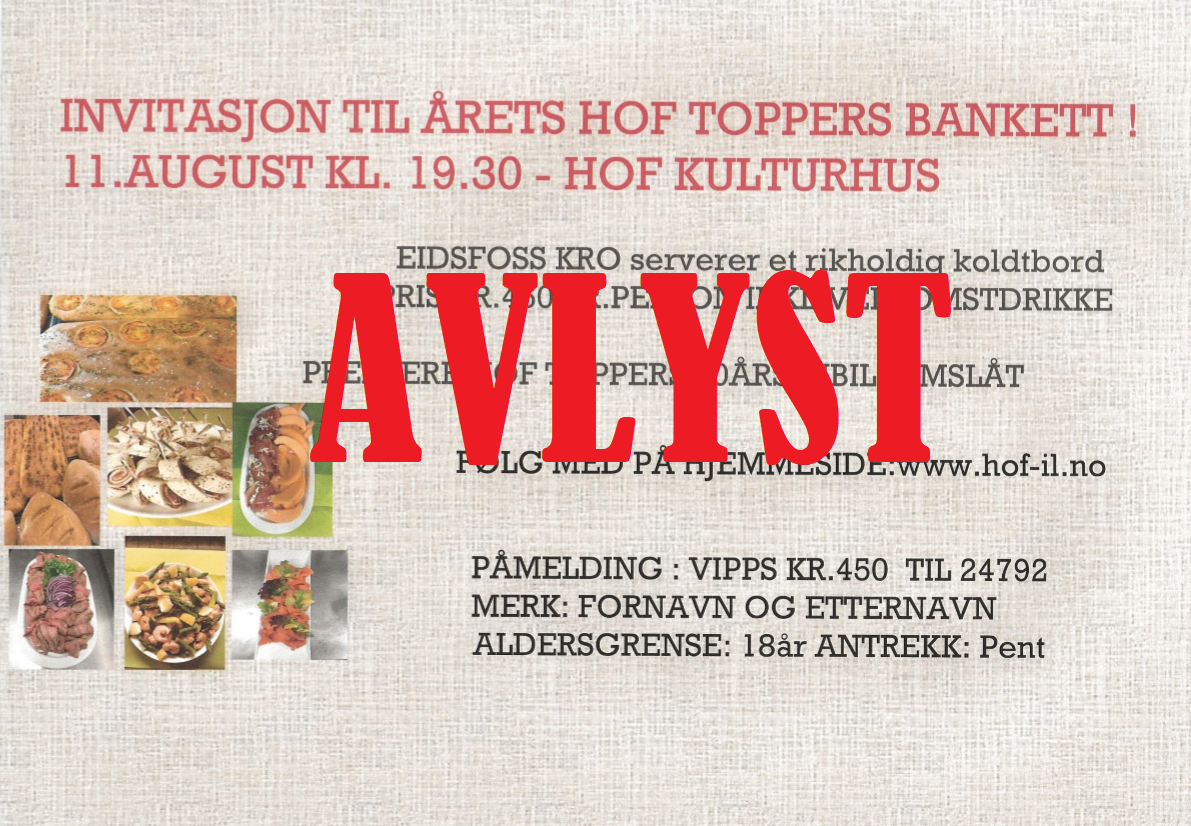 Banketten avlyses