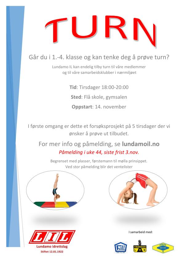 Nyhet! Turntilbud i Lundamo IL