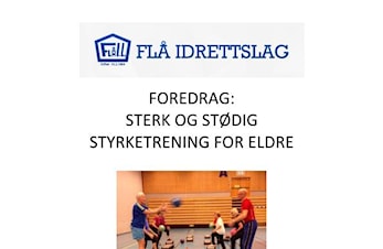 Foredrag: Sterk og stødig - styrketrening for eldre