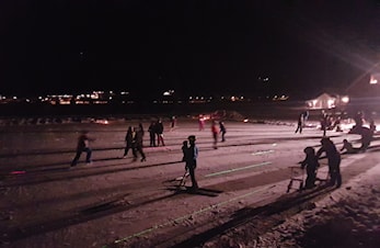 Skøytedisko i Evjengrenda