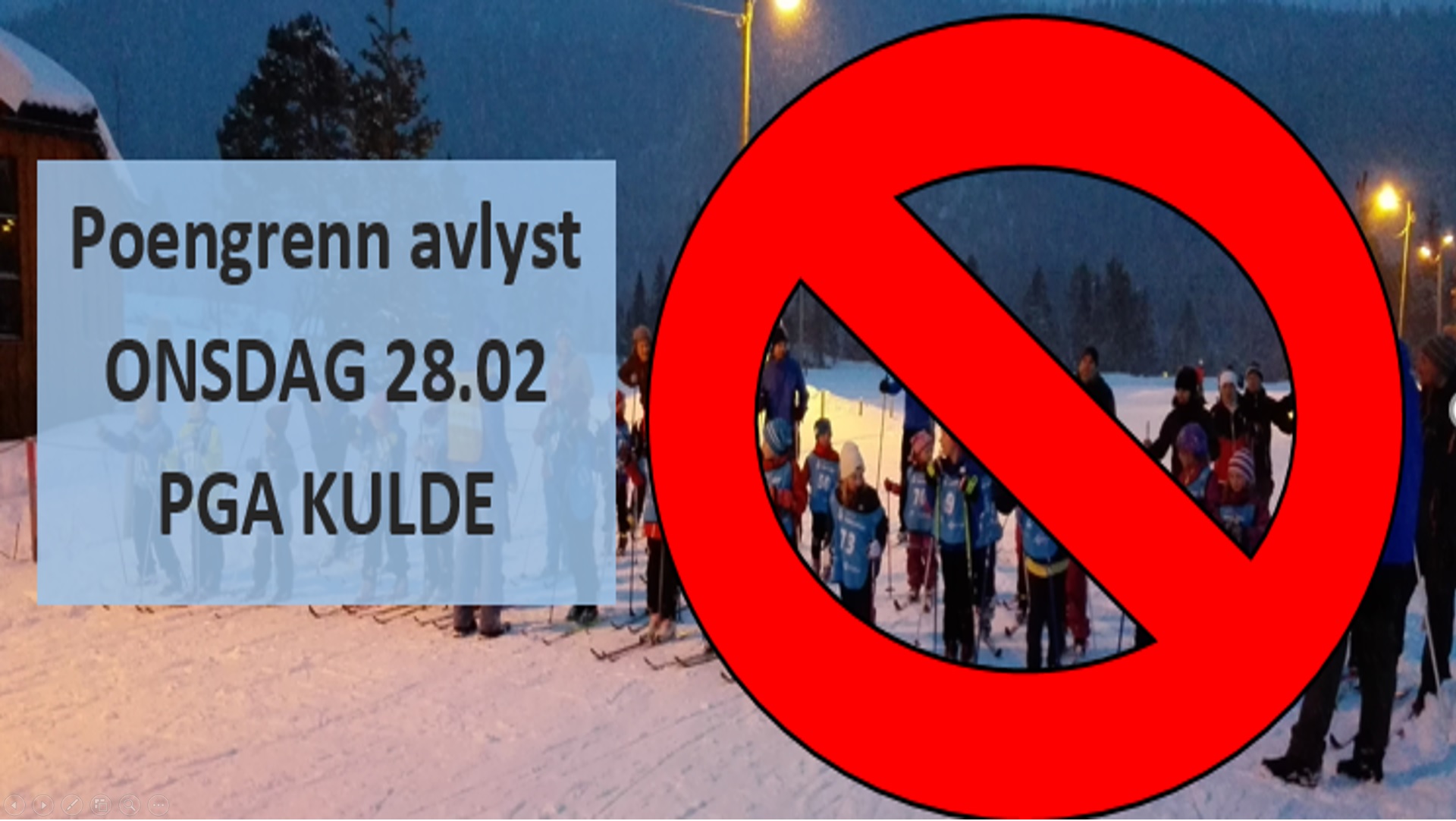 POENGRENN 28 FEBRUAR - AVLYST PGA KULDE