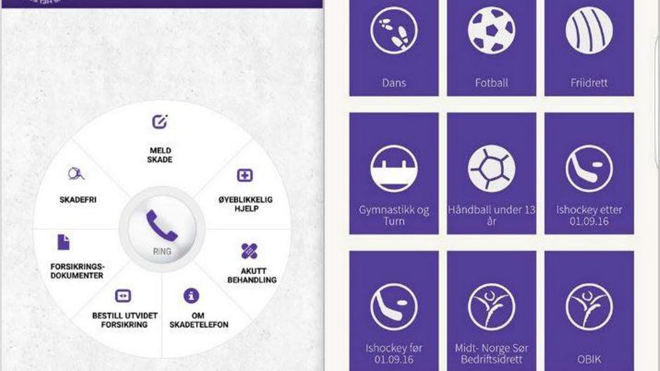 Idrettens skadetelefon app!