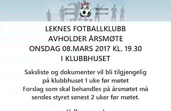 Årsmøte 08.03.2017